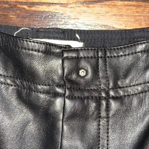 Anthropologie Vegan Leather Cargo Pants - Picture 5 of 13
